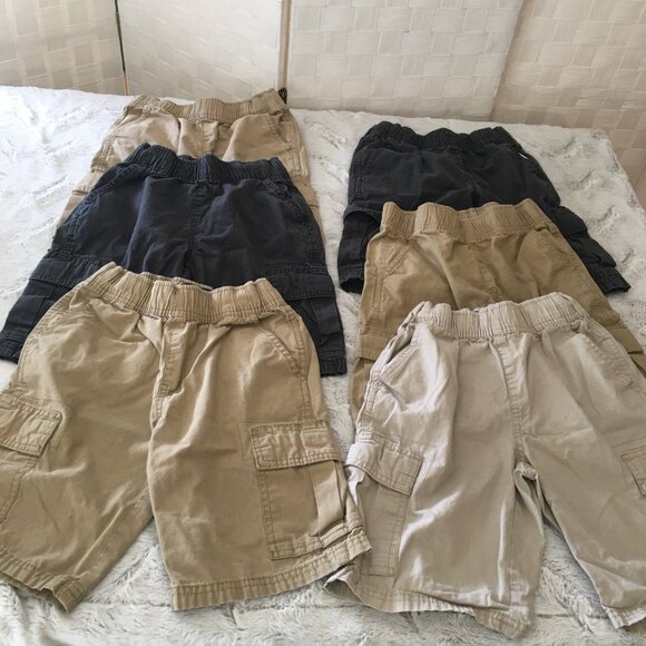 Children's Place 6 pairs cargo shorts size 8 - Picture 2 of 11